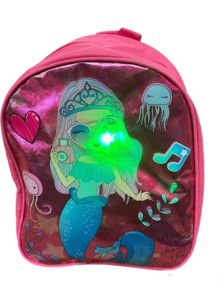 Denız Kızlı Işıklı Tek Bölmeli Çocuk Anaokul Çantası 2-5 Yaş fiyatları