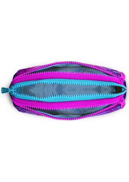 Coral High Kids Pembe Mor Kaplumbağa Desenli Üç Bölmeli Kalem Çantası 22056 modelleri