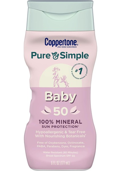 Pure & Simple Baby Spf50 Bebek Güneş Kremi 177ml