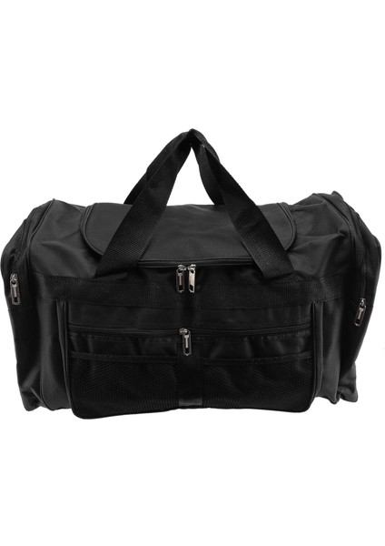 Spor Çantası Erkekler ve Kadınlar Taşınabilir Spor Yoga Seyahat Bagaj Eğitim Omuz Siyah (Yurt Dışından)