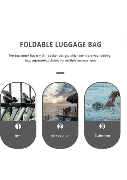 Spor Çantası Erkekler ve Kadınlar Taşınabilir Spor Yoga Seyahat Bagaj Eğitim Omuz Siyah (Yurt Dışından) modelleri