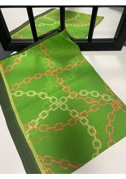 Armanda Zincir Desen Şal Yeşil Renk fiyatları