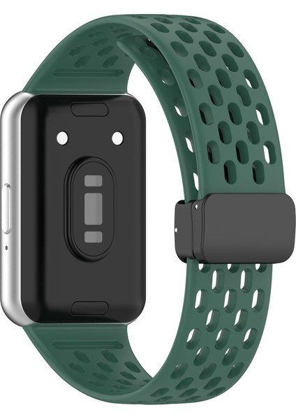 Samsung Galaxy Fit 3 Için Manyetik Toka Silikon Kayış (Yurt Dışından) modelleri