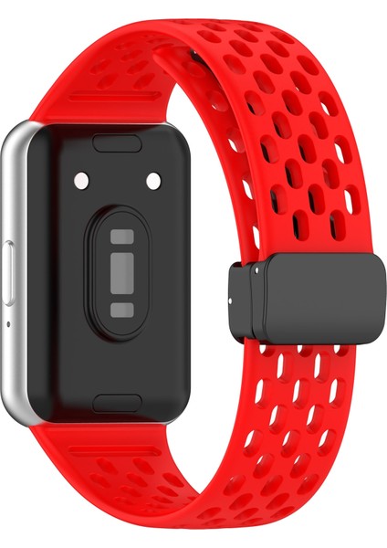 Samsung Galaxy Fit 3 Için Manyetik Toka Silikon Kayış (Yurt Dışından) modelleri