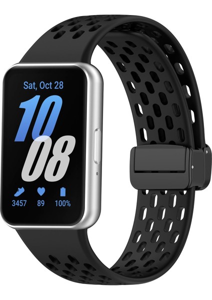 Samsung Galaxy Fit 3 Için Manyetik Toka Silikon Kayış (Yurt Dışından)