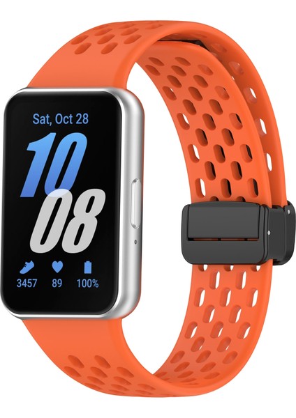 Samsung Galaxy Fit 3 Için Manyetik Toka Silikon Kayış (Yurt Dışından)