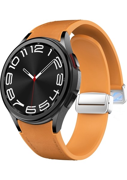 Samsung Galaxy Watch 6 Için Manyetik Toka Pu Silikon Kayış (Yurt Dışından) modelleri