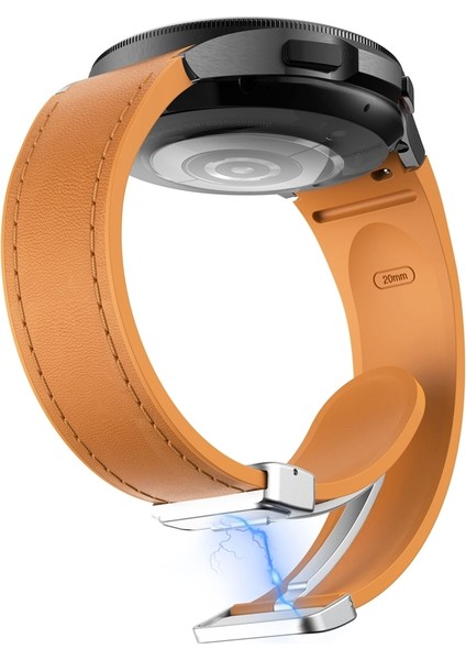 Samsung Galaxy Watch 6 Için Manyetik Toka Pu Silikon Kayış (Yurt Dışından) fırsatları