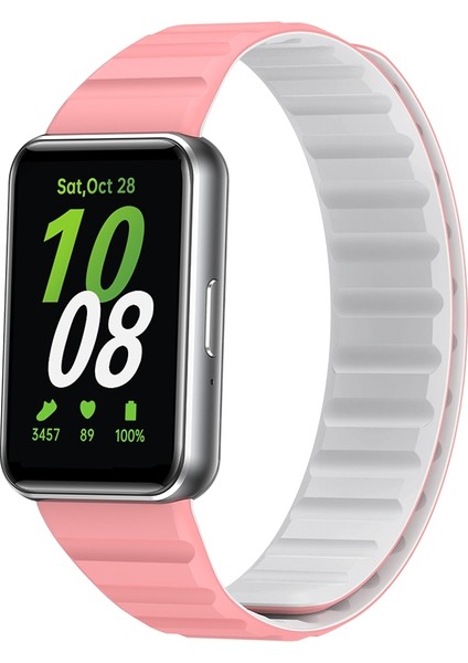 Samsung Galaxy Fit 3 Için Iki Renkli Manyetik Silikon Kayış (Yurt Dışından)