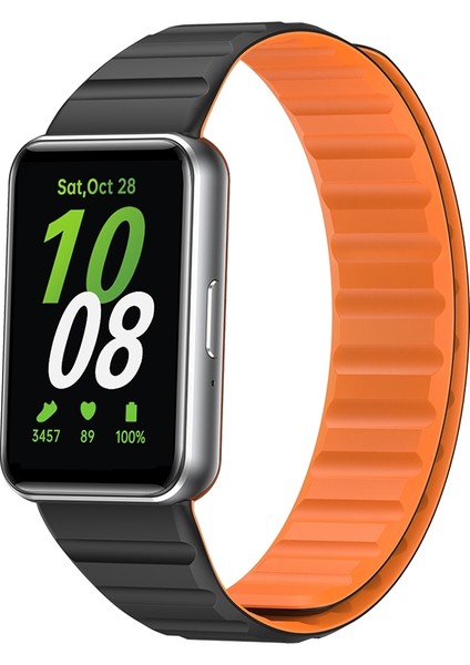 Samsung Galaxy Fit 3 Için Iki Renkli Manyetik Silikon Kayış (Yurt Dışından)