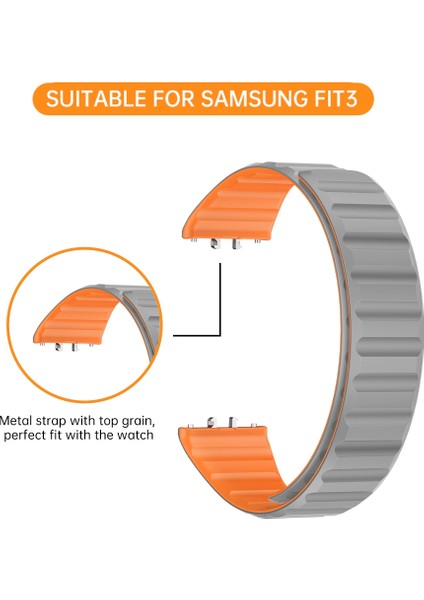 Samsung Galaxy Fit 3 Için Iki Renkli Manyetik Silikon Kayış (Yurt Dışından) fırsatları