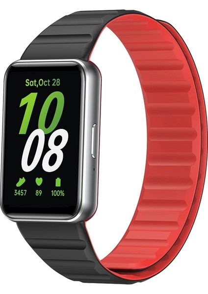 Samsung Galaxy Fit 3 Için Iki Renkli Manyetik Silikon Kayış (Yurt Dışından)