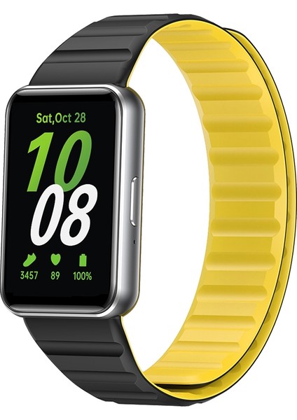Samsung Galaxy Fit 3 Için Iki Renkli Manyetik Silikon Kayış (Yurt Dışından)