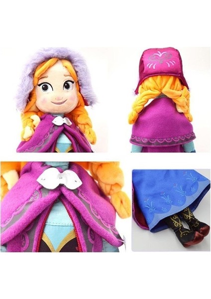 50CM Anna Elsa Peluş Oyuncak Bebek Peluş Oyuncak (Yurt Dışından)