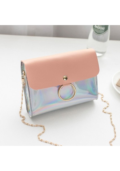 Kadınlar Için Crossbody Çanta Zincir Mini Omuz Daire Küçük Messenger Bayan Çanta ve Çantalar Akşam Debriyaj Çantalar (Pembe) (Yurt Dışından) fırsatları