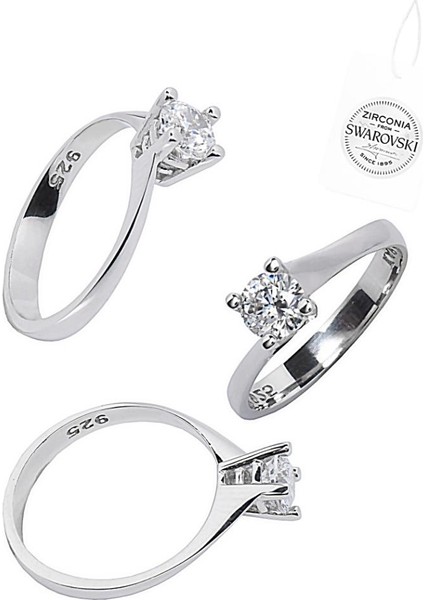 Swarovski Zirconia Taşlı Tektaş Zarafet Kadın Yüzük fiyatları