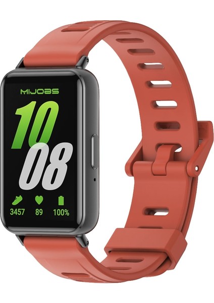 Samsung Galaxy Fit 3 Için Düz Delikli Silikon Kayış (Yurt Dışından)