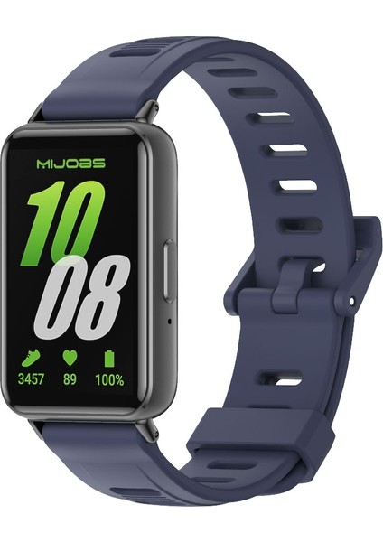 Samsung Galaxy Fit 3 Için Düz Delikli Silikon Kayış (Yurt Dışından)