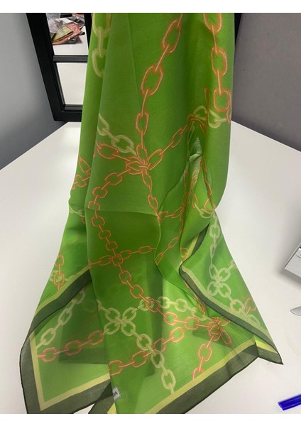Armanda Zincir Desen Şal Yeşil Renk fırsatları