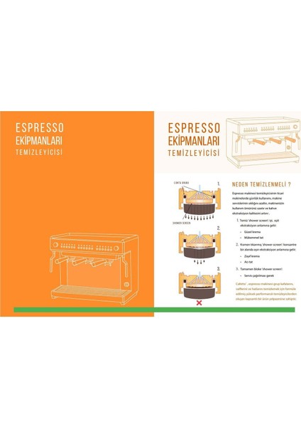 Ec2 Geleneksel Espresso Kahve Makinesi Temizleyicisi Organik Temizleme Tozu 1100 gr