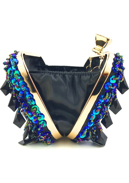 Kadın Debriyaj Düğün Çanta Taklidi Kristal Boncuklu Çanta Kokteyl Parti Gelin Balo Çanta Kadınlar Için (Yeşil) (Yurt Dışından) modelleri