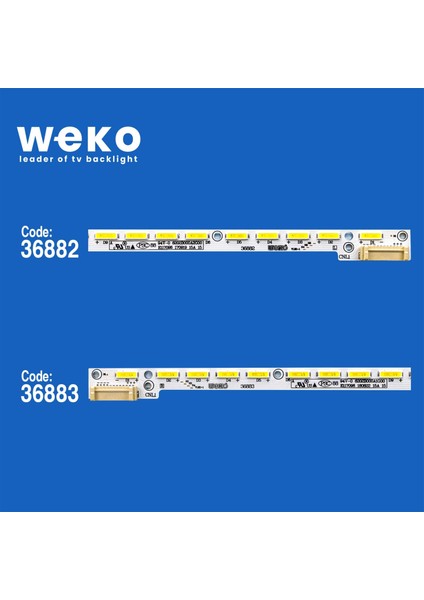 Wkset-6090 36882X1 36883X1 V500DK1-KS2-TL/REM02 2 Adet LED Bar (56LED) fiyatları