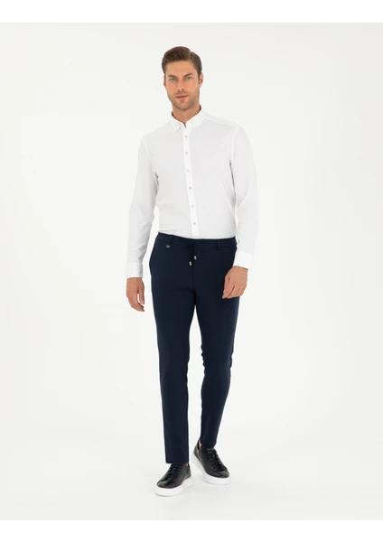 Pierre Cardin Erkek Lacivert Klasik Jogger Pantolon 50296593-VR033