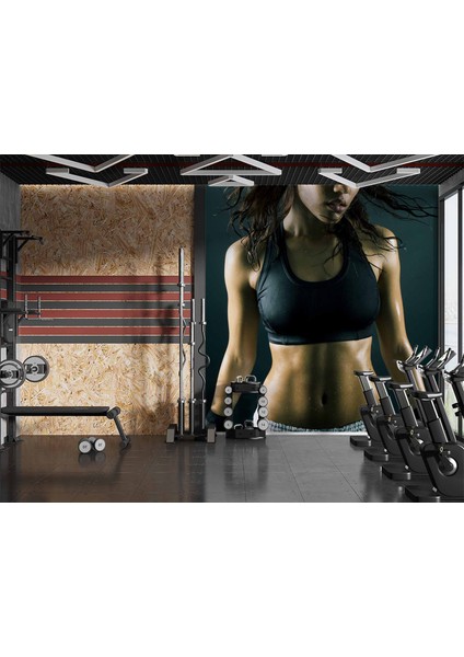 Kadın Spor Salonu Duvar Kağıdı modelleri