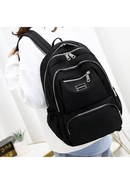 Naylon Kumaş Sırt Çantası Kadın Moda Koleji Lise Öğrenci Çantası Büyük Kapasiteli Bilgisayar Seyahat Geri (Yurt Dışından) fırsatları