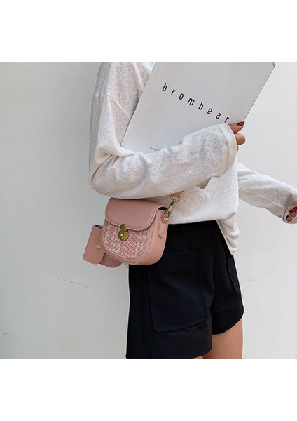 Yeni Doku Asılmış Dokuma Zincir Yaz Vahşi Eyer Omuz Çantası Kahverengi (Yurt Dışından) fiyatları