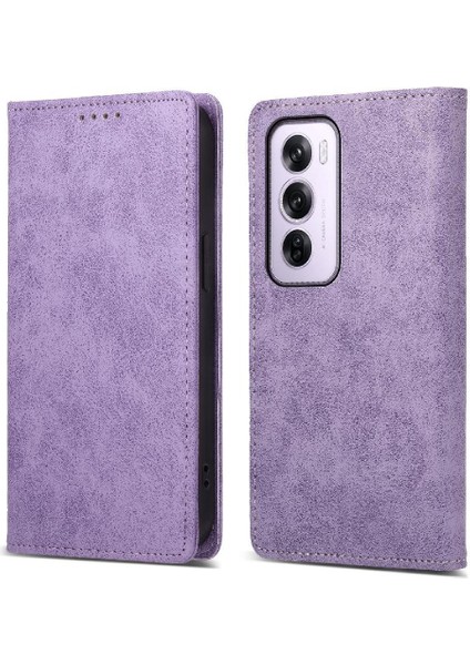Oppo Oppo 12 Pro 5g Kickstand Darbeye Tpu Kart Yuvası Için Flip Case (Yurt Dışından)