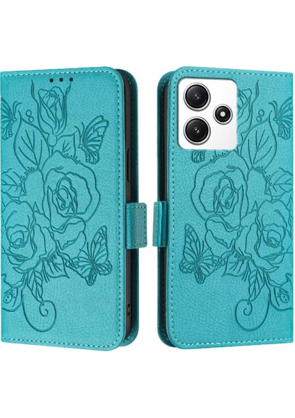 Xiaomi Redmi Için 12 4g Pu Deri Kredi Kartı Yuvası ile Manyetik (Yurt Dışından)
