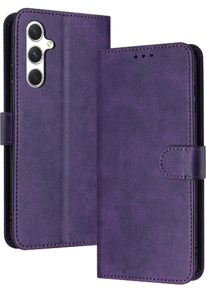 Kart Yuvası ile Toka ile Samsung Galaxy A34 5g Kickstand Için Flip Case (Yurt Dışından)