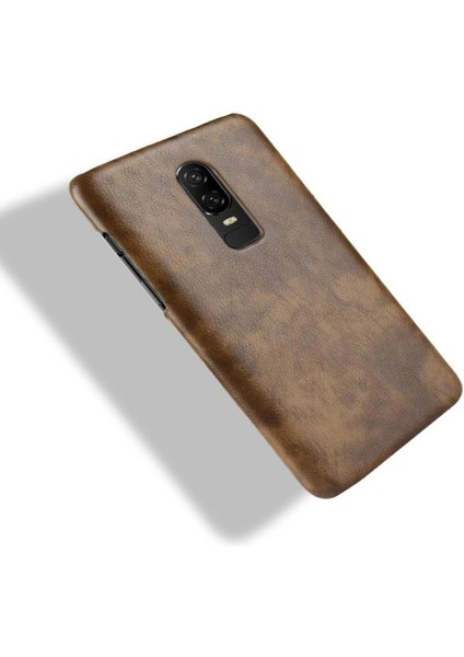 Manyi Mall Oneplus 6 Için Retro Kılıf Retro Uyumluluk Koruyucu Kapak Lychee Anti (Yurt Dışından)