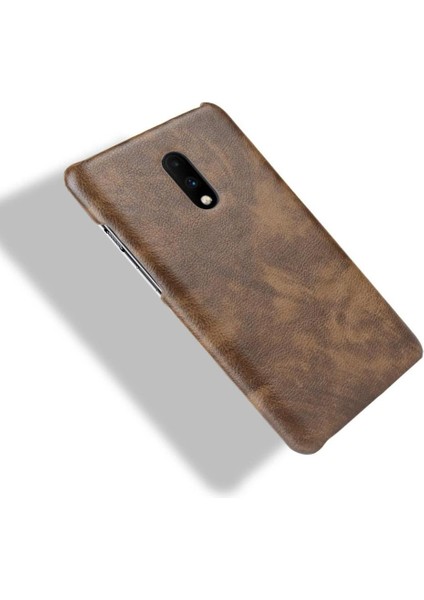 Oneplus 7 Lychee Desen Uyumluluk Için Retro Kılıf Koruyucu Kapak (Yurt Dışından) modelleri