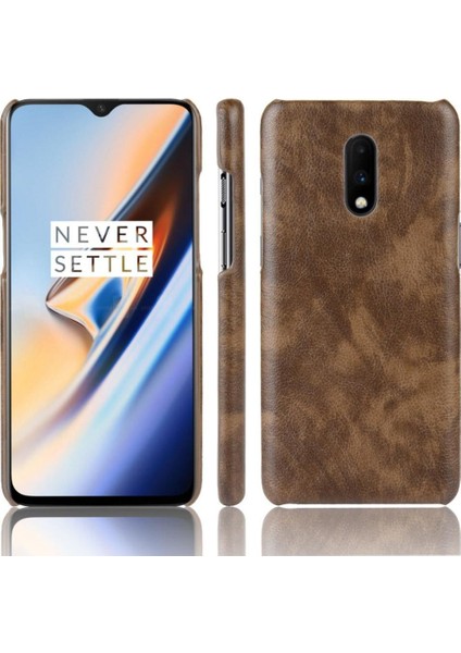 Oneplus 7 Pro Uyumluluk Anti Scratch Lychee Desen Için Retro Kılıf (Yurt Dışından)