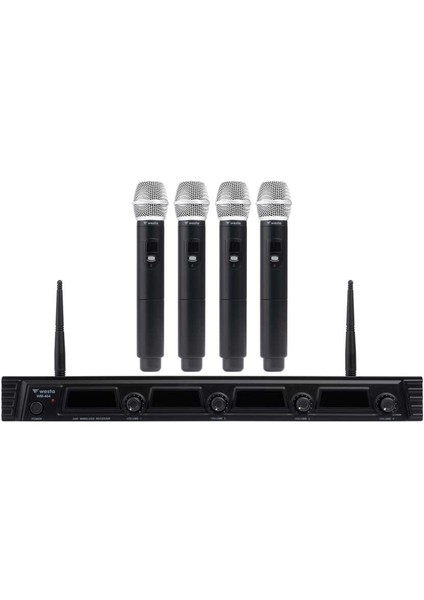 WM-404H - 4 Kanal UHF Kablosuz El Mikrofon Seti