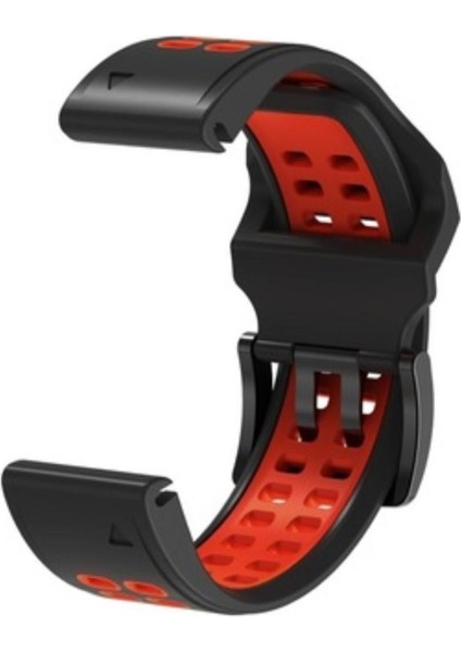 Garmin Fenix 6 -6 Pro (22MM) Çift Sıralı Silikon Saat Kordonu fırsatları