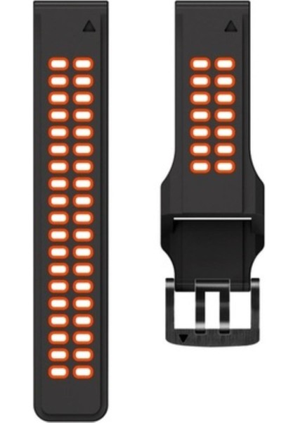 Garmin Fenix 6 -6 Pro (22MM) Çift Sıralı Silikon Saat Kordonu indirimleri