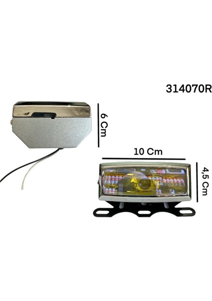 2 Adet Plastik Kasa Sis Lambasi Colormatik Cam 12 Volt