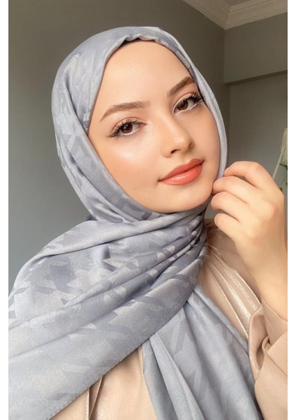 Kazayağı Desen Ipeksi Jakar Şal - Abiye Şal 180X 70 JKR24147