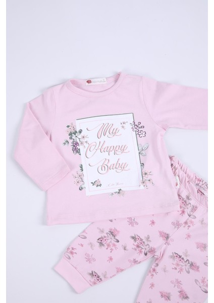Babyhola %100 Pamuk Kız Bebek Alt Üst Takım 12023
