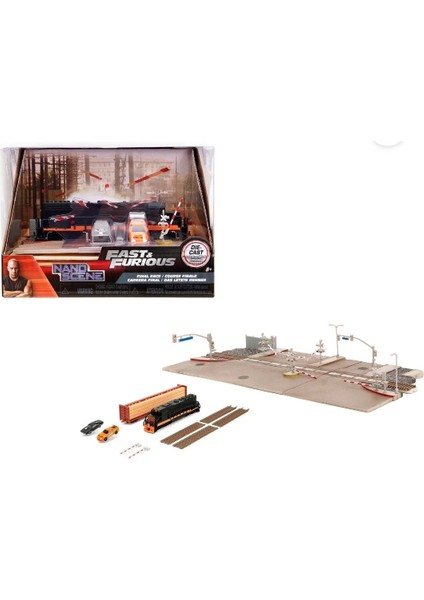 Fast & Furious Final Yarışı Tren Sahnesi Dioraması 1.65'' Die-Cast Jada Toys fırsatları
