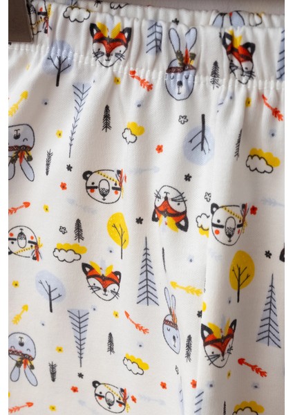 Born To Wild Baskılı Pamuklu Pijama Takımı 45160