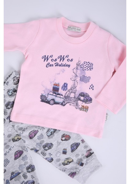 Babyhola Kız Erkek Bebek Çocuk Alt Üst Takım Mevsimlik Baharlık 11483