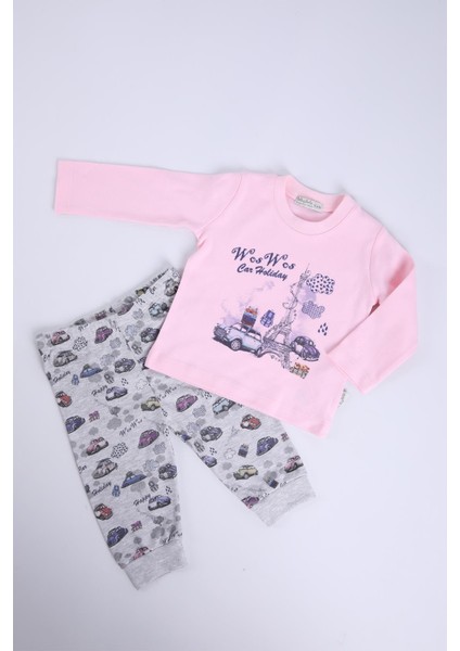 Babyhola Kız Erkek Bebek Çocuk Alt Üst Takım Mevsimlik Baharlık 11483
