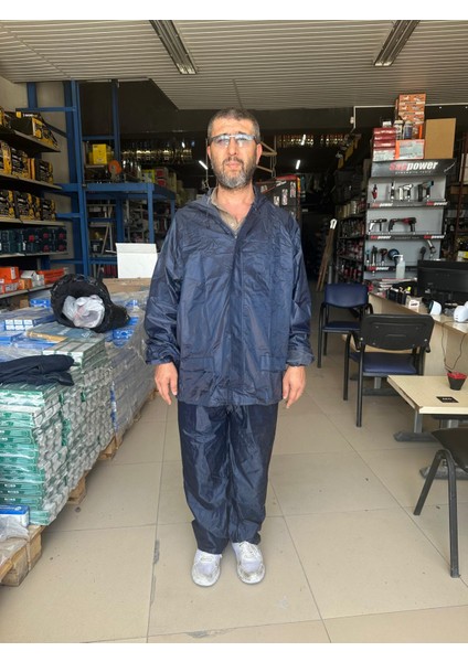Yağmurluk -Cepli Alt Üst -Fermuarli-Xl Beden