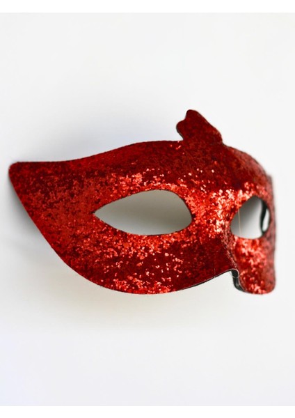 Simli Parti Maskesi Balo Parti Kostüm Aksesuarı Maske Kırmızı fiyatları
