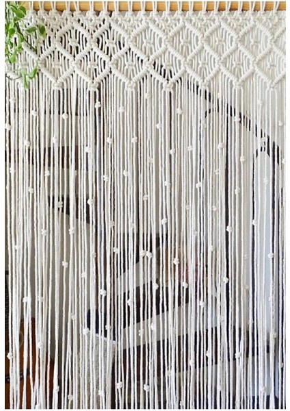 Makrome El Yapımı 90x190 Perde