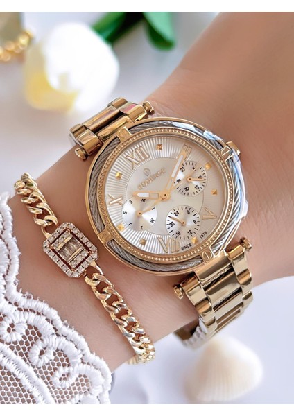 Iç Fonksiyonları Aktif Çelik Kordon Kararma Renk Atmaz Yapmaz Kadın Kol Saati BES69009FE.120